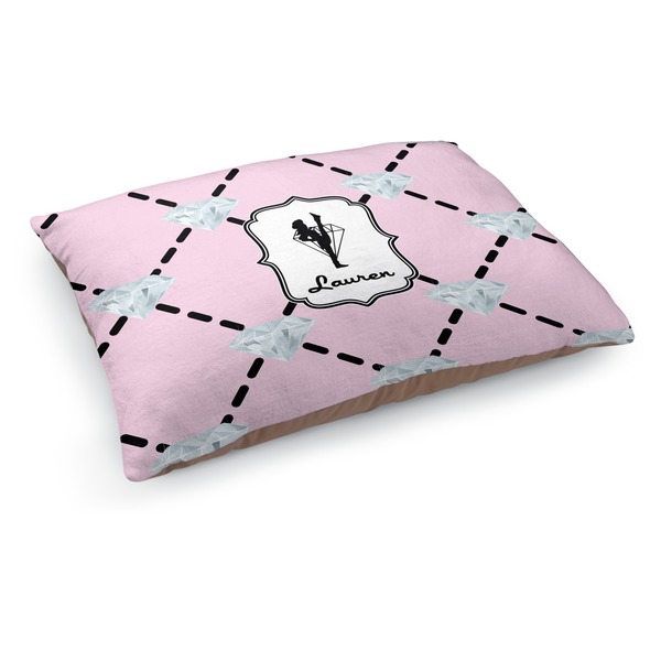 Custom Diamond Dancers Dog Bed - Medium w/ Name or Text