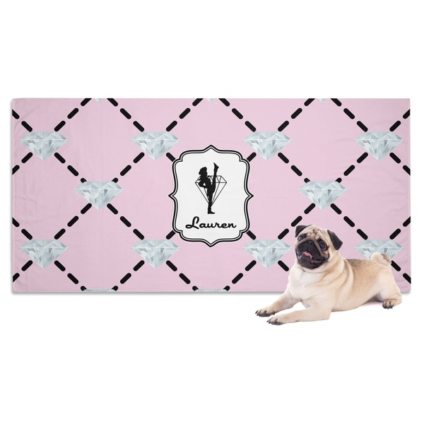 Custom Diamond Dancers Dog Towel (Personalized)