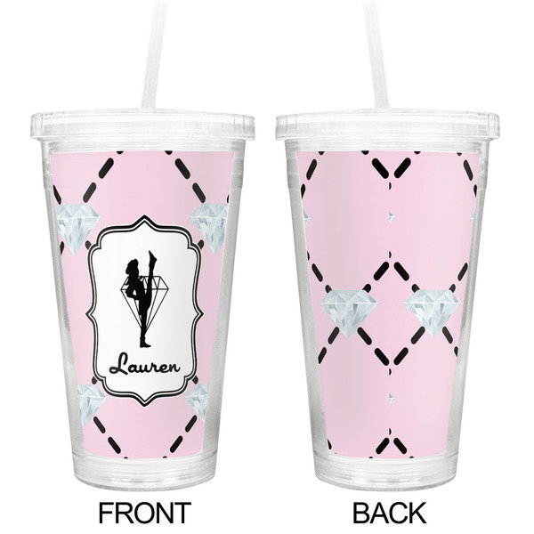 Diamond Dancers Double Wall Tumbler with Straw - Approval
