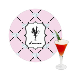 Diamond Dancers Printed Drink Topper -  2.5" (Personalized)