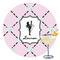 Diamond Dancers Printed Drink Topper - 3.5" (Personalized)