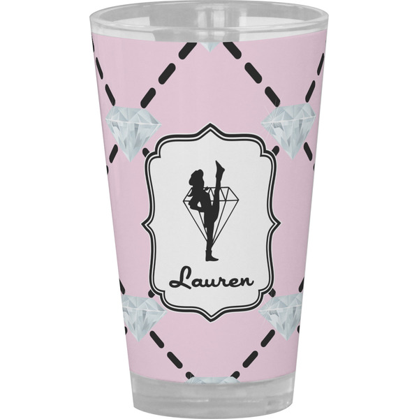 Custom Diamond Dancers Pint Glass - Full Color (Personalized)