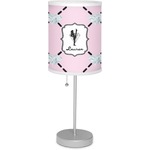 Diamond Dancers 7" Drum Lamp with Shade Linen (Personalized)