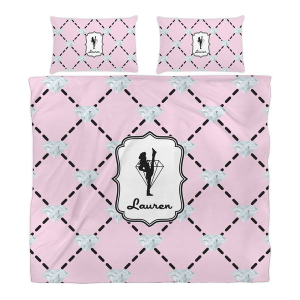 Diamond Dancers Duvet Cover Set - King - Alt Approval