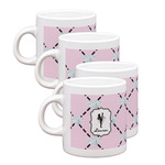 Diamond Dancers Single Shot Espresso Cups - Set of 4 (Personalized)