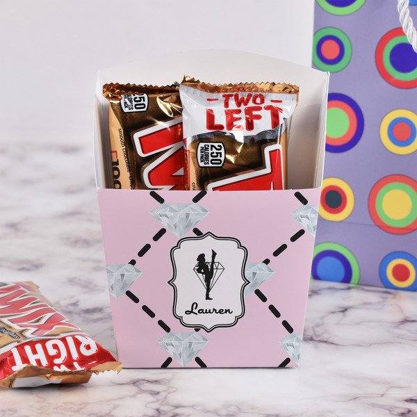 Diamond Dancers French Fry Favor Box - w/ Treats View