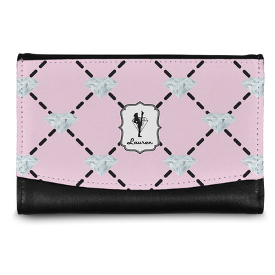 Personalized Diamond Dancers Genuine Leather Front Pocket Wallet