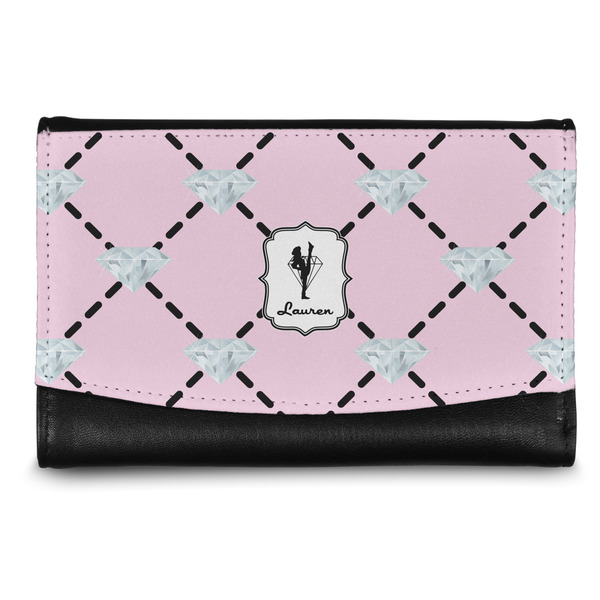 Custom Diamond Dancers Genuine Leather Women's Wallet - Small (Personalized)