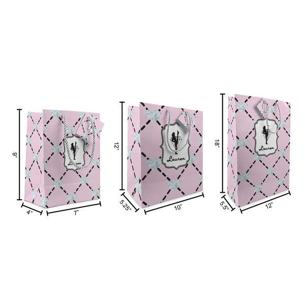 Diamond Dancers Gift Bags - All Sizes - Dimensions