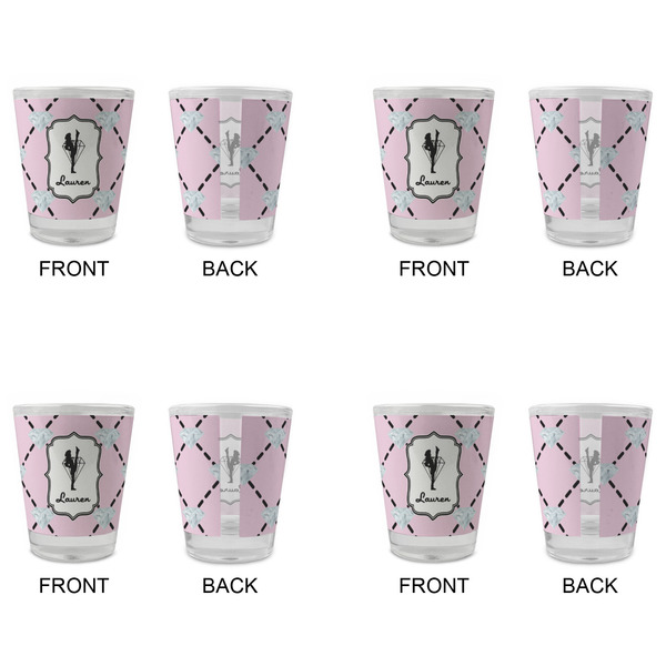 Diamond Dancers Glass Shot Glass - Standard - Set of 4 - APPROVAL