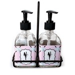 Diamond Dancers Glass Soap & Lotion Bottle Set (Personalized)