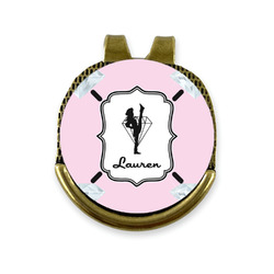Diamond Dancers Golf Ball Marker - Hat Clip - Gold
