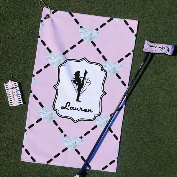 Custom Diamond Dancers Golf Towel Gift Set (Personalized)