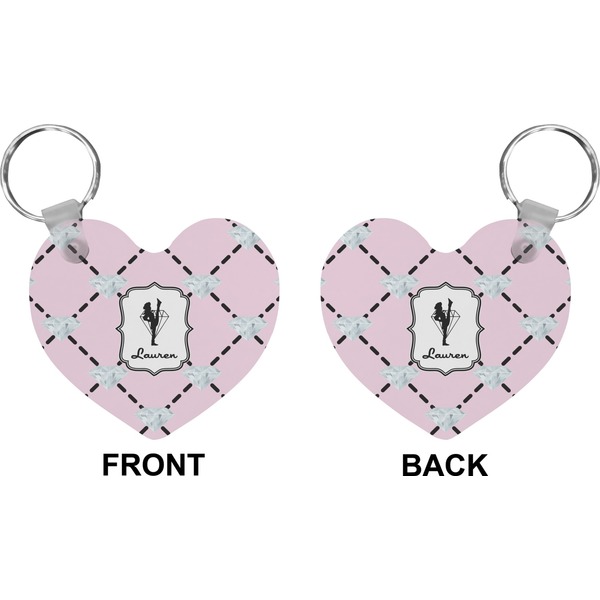Diamond Dancers Heart Keychain (Front + Back)