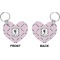 Diamond Dancers Heart Keychain (Front + Back)
