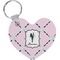 Diamond Dancers Heart Keychain (Personalized)