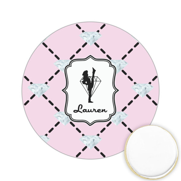 Custom Diamond Dancers Printed Cookie Topper - 2.15" (Personalized)