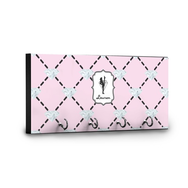 Diamond Dancers Key Hanger - Front View with Hooks