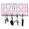 Diamond Dancers Key Hanger w/ 4 Hooks w/ Graphics and Text