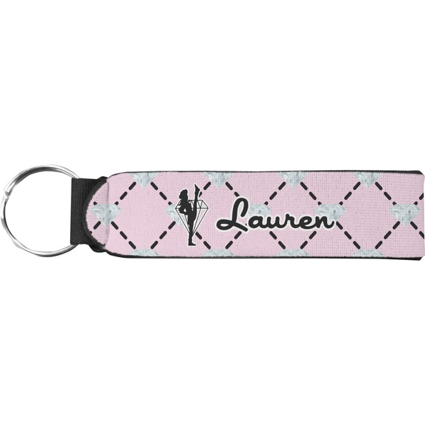 Custom Diamond Dancers Neoprene Keychain Fob (Personalized)