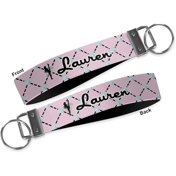 Diamond Dancers Key-chain - Metal and Nylon - Front and Back