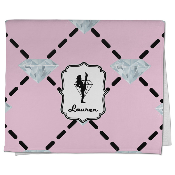 Custom Diamond Dancers Kitchen Towel - Poly Cotton w/ Name or Text