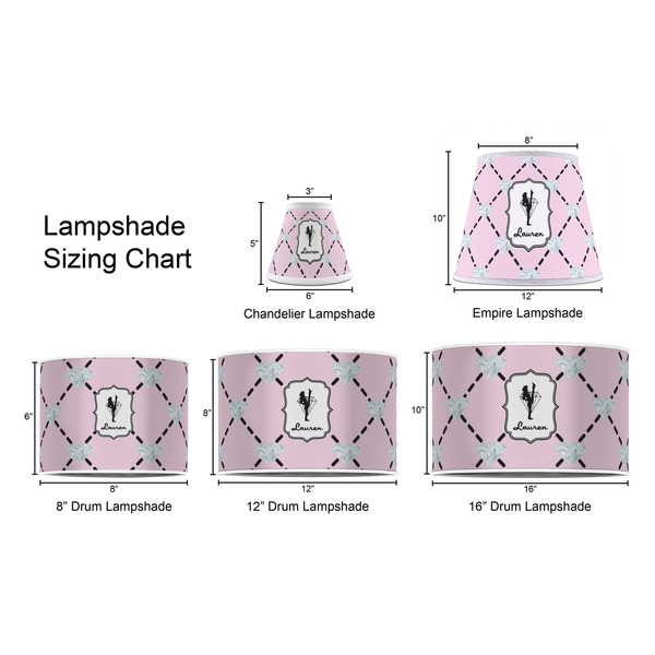 Diamond Dancers Lampshade Sizing Chart