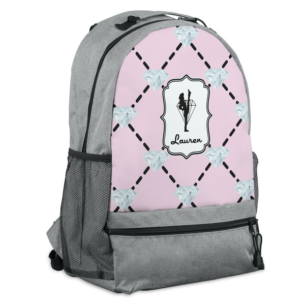 Custom Diamond Dancers Backpack - Grey (Personalized)