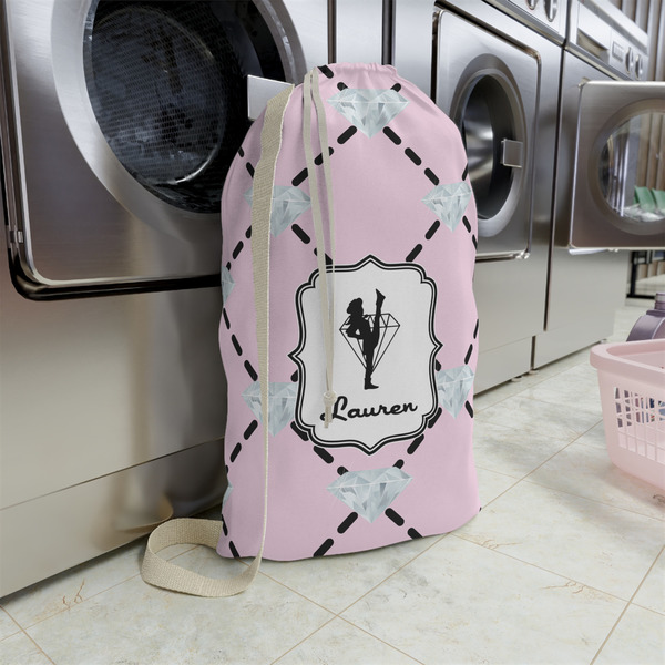 Diamond Dancers Large Laundry Bag - In Context
