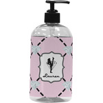 Diamond Dancers Plastic Soap / Lotion Dispenser (16 oz - Large - Black) (Personalized)
