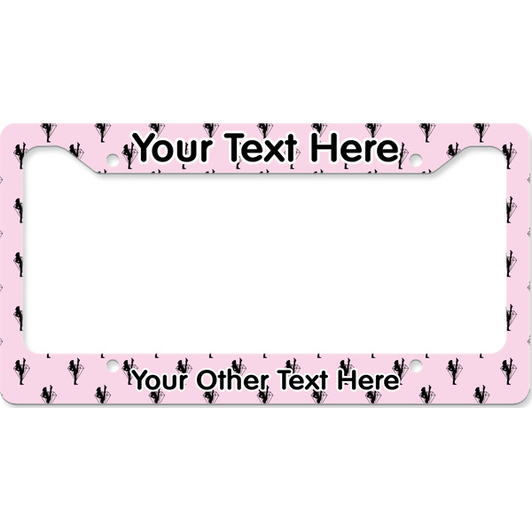 Diamond Dancers License Plate Frame Wide