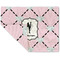 Diamond Dancers Double-Sided Linen Placemat - Single w/ Name or Text