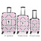 Diamond Dancers Luggage Bags all sizes - With Handle