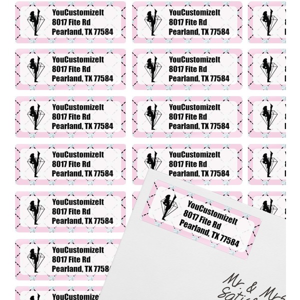 Diamond Dancers Mailing Label on Envelope - Multiple Labels