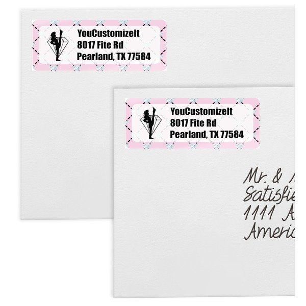 Diamond Dancers Mailing Labels - Double Stack Close Up