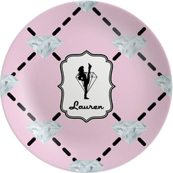 Diamond Dancers Melamine Salad Plate - 8" (Personalized)