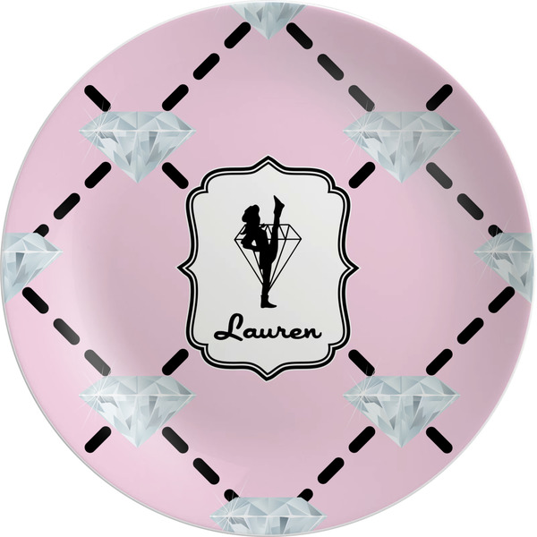 Custom Diamond Dancers Melamine Salad Plate - 8" (Personalized)