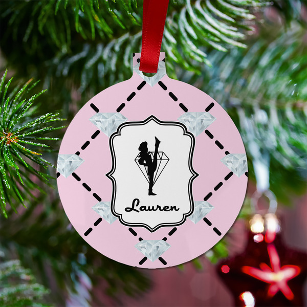 Diamond Dancers Metal Ball Ornament - Lifestyle