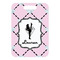 Diamond Dancers Metal Luggage Tag - Front Without Strap