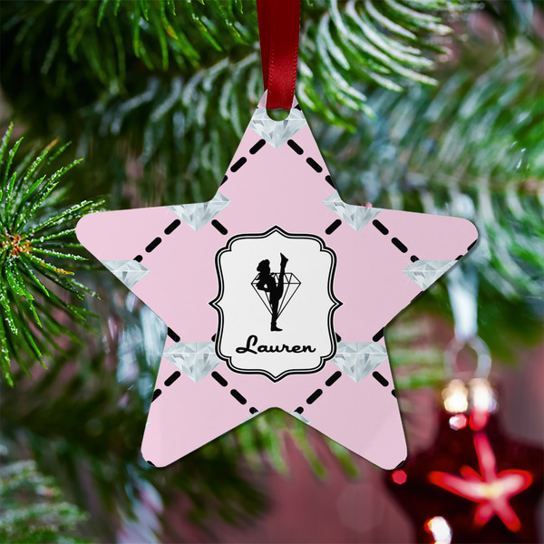 Diamond Dancers Metal Star Ornament - Lifestyle