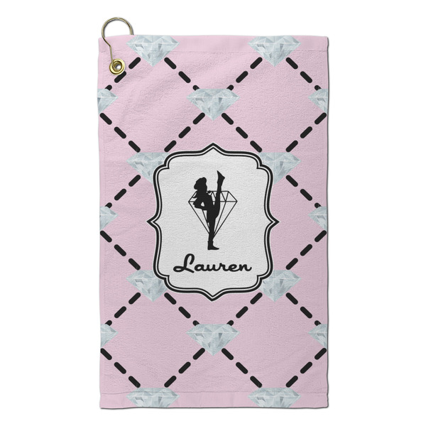Custom Diamond Dancers Microfiber Golf Towel - Small (Personalized)
