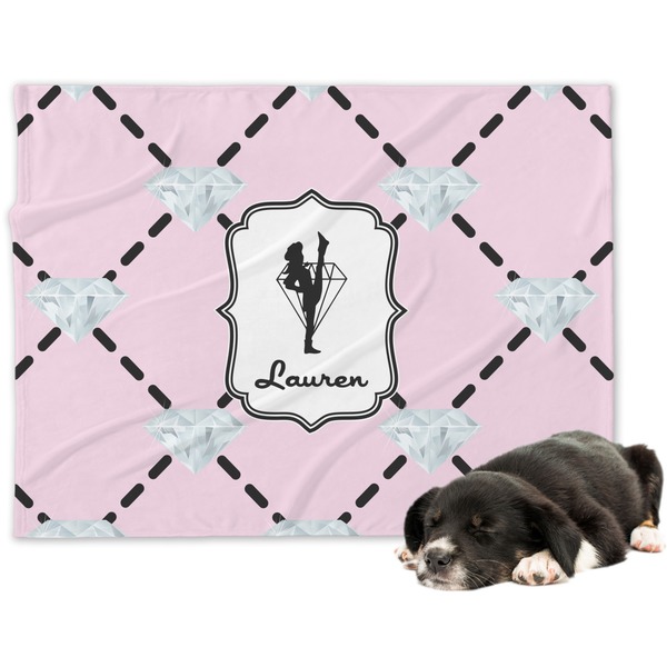 Custom Diamond Dancers Dog Blanket (Personalized)