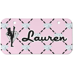 Diamond Dancers Mini/Bicycle License Plate (2 Holes) (Personalized)
