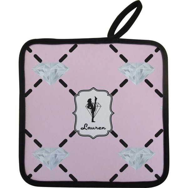 Custom Diamond Dancers Pot Holder w/ Name or Text