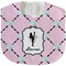 Diamond Dancers Velour Baby Bib w/ Name or Text