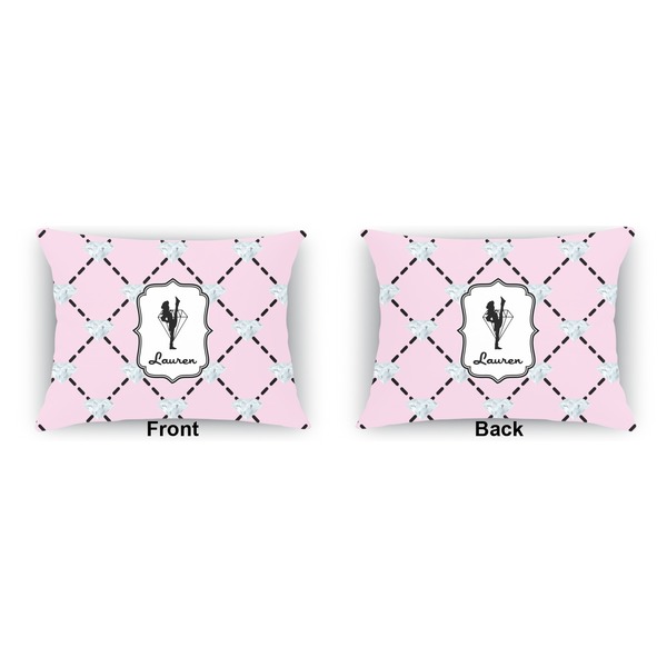 Diamond Dancers  Outdoor Rectangular Throw Pillow (Front and Back)