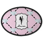 Diamond Dancers Iron On Oval Patch w/ Name or Text