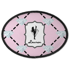 Diamond Dancers Iron On Oval Patch w/ Name or Text