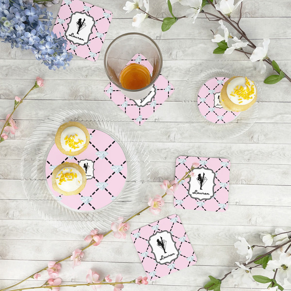 Diamond Dancers Paper Coasters - In Context