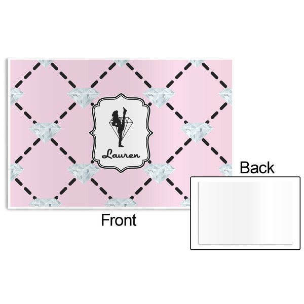 Diamond Dancers Disposable Paper Placemat - Front & Back